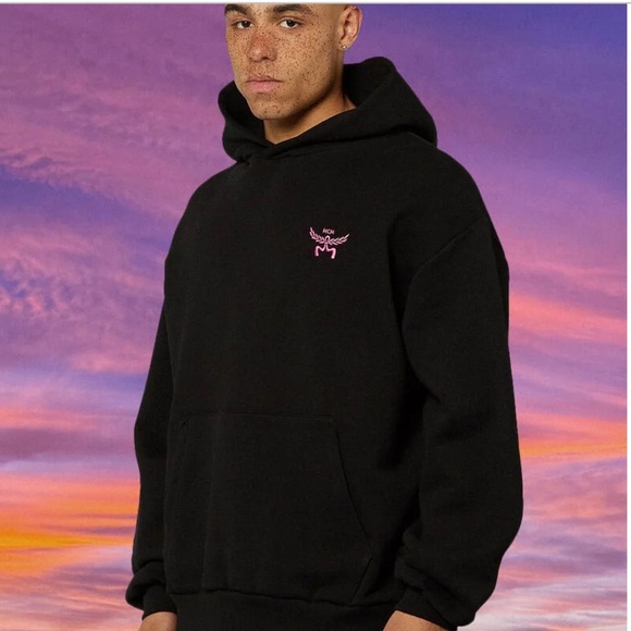 MCM Black Flamingo Graphic Hoodie